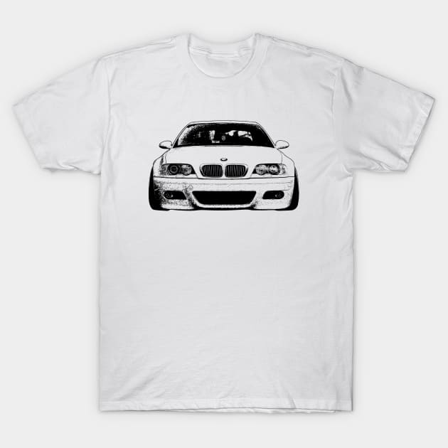 BMW E46 Sketch Art T-Shirt by KAM Std